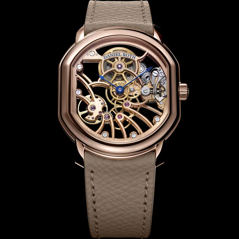 DANIEL ROTH Extra Plat Rose Gold Skeleton