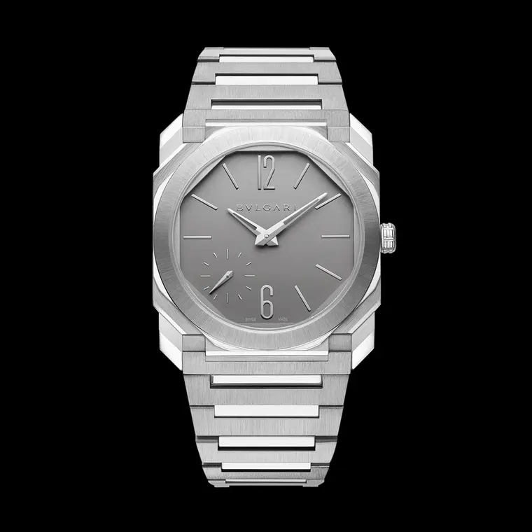 BVLGARI Octo Finissimo 37 Satin-Polished Titanium